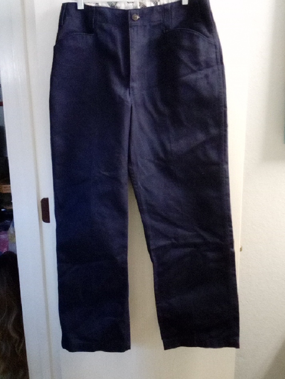 Ben Davis Navy Work Pants with Logo Patch